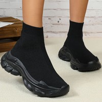 Nouvelle Arrivée 2025 – Baskets Chaussettes Tricotées à Semelle Souple, Respirantes et Confortables, Chaussures Décontractées à Enfiler pour la Marche en Extérieur