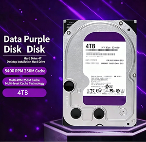 Disque dur interne SATA violet de 3,5 pouces, 1 To, 2 To, 3 To, 4 To, 6 To, 5400 tr/min, 256 Mo de cache - Product Image 1