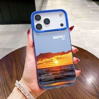 Coques de téléphone antichoc Paysage Coucher de Soleil sur la Mer pour iPhone 17 Air 16 15 Plus Pro Max 14 13 12 11 X XR – Housse de protection anti-chute