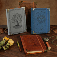Carnet de voyage et planificateur A5 en cuir PU de luxe avec logo personnalisé, pour cartes à collectionner TCG Sun Life Tree