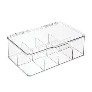 Dispensador de bolsitas de té de plástico transparente a granel Organizador apilable para sala de estar para restaurante y uso doméstico - Product Image 6