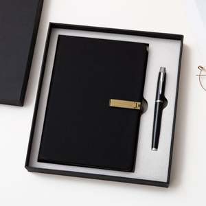 High Quality Products 2025 Hot Selling PU Leather <b>Notebook</b> Gift <b>Set</b> with Pen for Promotional Activity and Business Events - Product Image 2
