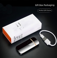 Nouveau briquet électronique portable rechargeable avec écran tactile, design moderne, chargement USB, idéal pour les cadeaux d'affaires