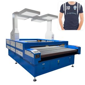 Máquina de Corte Láser CO2 de Visión Panorámica Automática 1825 con Doble Cabezal para la Industria Textil y de Prendas de Vestir - Product Image 3