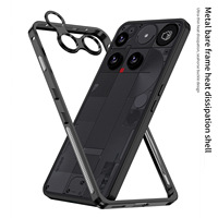 Étui de téléphone ultra-fin antichoc avec cadre métallique et dissipation thermique pour Nothing Phone 3 3A Pro, protection de l'objectif