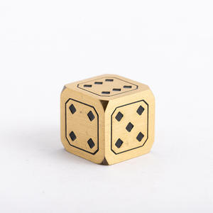 Happy <span class=keywords><strong>Jack</strong></span> solide rétro métal dés laiton couleur poli à la main barre carrée créative en gros Mahjong tamis cuivre pur - Product Image 2