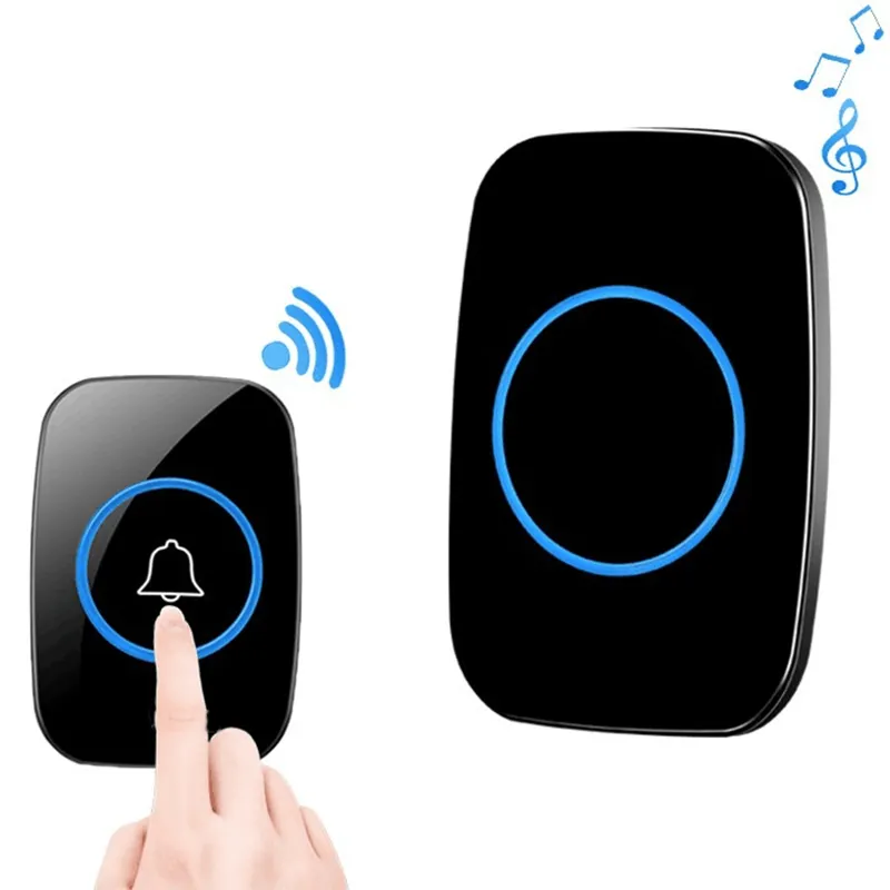 2024 nouveau produit sonnette intelligente sans fil IP44 étanche maison télécommande sonnette de porte