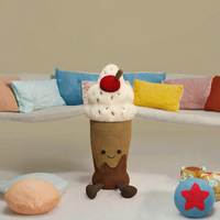 Fun Marion Schokoladen-Milchshake Super Weiches Plüschtier Puppe Geschenk Schlafkissen Sofa-Ornament PP-Baumwolle Kuscheltier