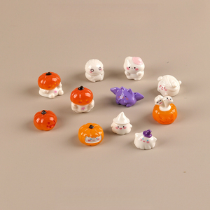 KI zhuojing Piccoli Ornamenti Paesaggistici per Piante Grasse, Nuova Simpatica Lanterna a Zucca, Fantasma, Vampiro, Portachiavi per Halloween - Product Image 1