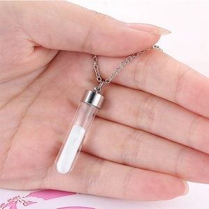 TUME Collier Pendentif en Acier Inoxydable Personnalisable Écologique, Flacon en Verre Ouvrable pour Souvenir d'Animal de Compagnie - Vente Chaude - Product Image 6