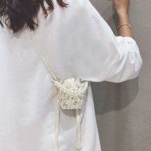 Tas Manik-Manik Buatan Tangan untuk Wanita, Tas Tangan Mini Mutiara Modis dengan Pegangan, Tas Wanita - Product Image 6