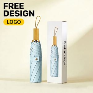 Paraguas Plegable de Alta Calidad con Impresión de Logotipo para la Lluvia, Muy Popular - Product Image 4