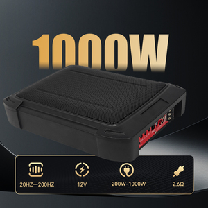 Podofo Nouveau - Haut-parleur de caisson de basses de voiture fin 8*12 SLIM alimenté 12V Caisson de basses de voiture 100W Audio de voiture Sous le siège Woofer Automobile - Product Image 4