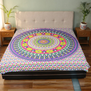 Wholesale 100% Natural Cotton Queen Size Bed <b>Sheet</b> Set 300tc <b>Silk</b> Filled Modern Floral Pattern Home Decor Bedding Fabric Linens - Product Image 3