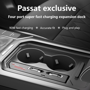 2019-2026 Car Modification Upgrade Car <b>Charger</b> Wired Fast Charging Docking Station Suitable for Volkswagen Passat - Product Image 4