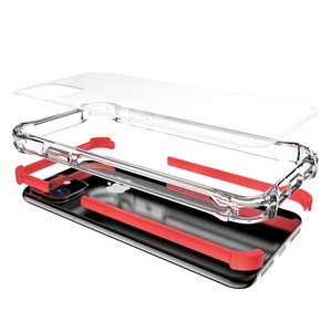 Venta caliente 3 <span class=keywords><strong>en</strong></span> 1 doble Color transparente de la PC del TPU del TPE teléfono caso duro para <span class=keywords><strong>el</strong></span> Iphone 11/11pro/11pro. - Product Image 3