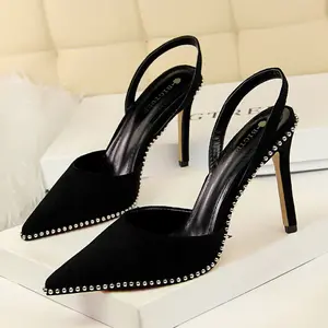 Damen Stiletto Heels Frauen Party Kleid Schuhe Pumps High Heel Hochzeits schuhe Pointed Toe Black Red Bottoms