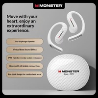 Écouteurs sans fil MONSTER MQ037, type tour d'oreille, sportifs, anti-bruit, non intra-auriculaires, haute qualité, IPX5, pour la course et le sport