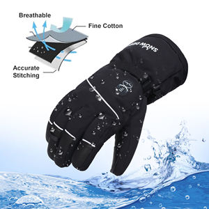 <span class=keywords><strong>Gants</strong></span> de ski <span class=keywords><strong>chauffants</strong></span> souples de style uni avec logo personnalisé pour la planche à neige par temps extrême hiver froid protection des mains pour le quotidien - Product Image 5