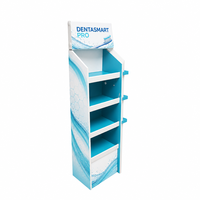 Présentoir publicitaire personnalisable et durable pour les promotions en magasin, soins de la peau, shampoing, gel douche, présentoir de sol en carton