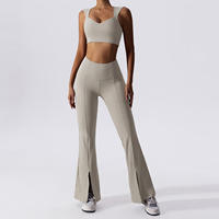 Ensemble de sport personnalisable 2 pièces pour la gym et le yoga : Soutien-gorge de sport et leggings larges