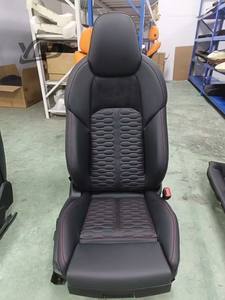 Sièges de voiture de sport électriques personnalisés YLD pour Audi, cuir noir avec surpiqûres en diamant et réglage électrique - Product Image 5