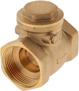 Válvula de Retención Manual de Latón de 1/2 Pulgada con Rosca NPT y Resorte de Alta Resistencia para Sistemas de Agua, Prevención de Alto Flujo, PTFE - Product Image 1