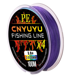 สายเบ็ดถัก Cnyuyu Pe 3.0 100M X4 ความแข็งแรงสูงสำหรับการตกปลา - Product Image 1
