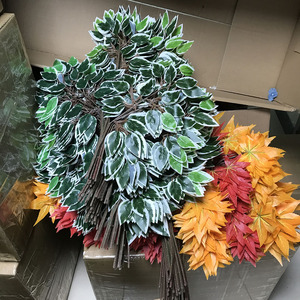 Decoración de <span class=keywords><strong>hojas</strong></span> de plantas de imitación <span class=keywords><strong>Hojas</strong></span> artificiales para decoración de boda de árbol decorativo - Product Image 4