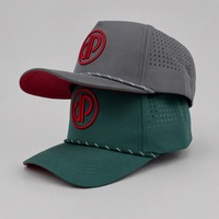 Casquette de baseball personnalisée OEM avec broderie 3D et perforations laser, légère, séchage rapide, protection solaire, idéale pour le camping