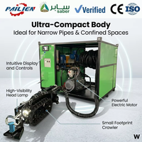 Robot de dragage compact pour espaces étroits avec chenilles submersibles IP68 et pompe d'aspiration haute performance