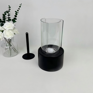 Nouveau design Mini foyer <span class=keywords><strong>portable</strong></span> sans fumée en acier inoxydable pour terrasse, table, bureau, brasseur à alcool décoré de galets - Product Image 4
