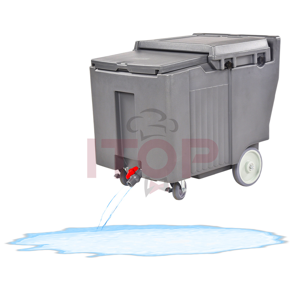 Großer Werbe-Eisbehälter 110L Isolierter Transportbehälter für Restaurantausrüstung Eiswürfelbehälter mit Rädern| Alibaba.com