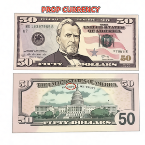 Dinero Ficticio de Dólar Estadounidense con Impresión Completa para Dirección Artística y Decoración de Escenarios, Billetes Ficticios para Exhibición en Escaparates y Comercios - Product Image 3