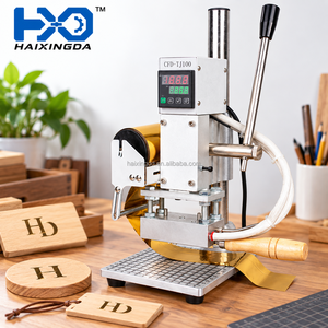 Petite machine manuelle de marquage à chaud pour le cuir, presse à chaud pour gaufrage de couvertures de livres, impression personnalisée de noms et de lettres avec contrôle numérique - Product Image 1