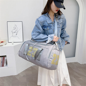Bolsa de Viaje Plegable Impermeable de Nailon PLAYMAX, Gran Capacidad 20-35L, con Cierre, Correa para Equipaje y Separación de Seco y Húmedo - Product Image 4