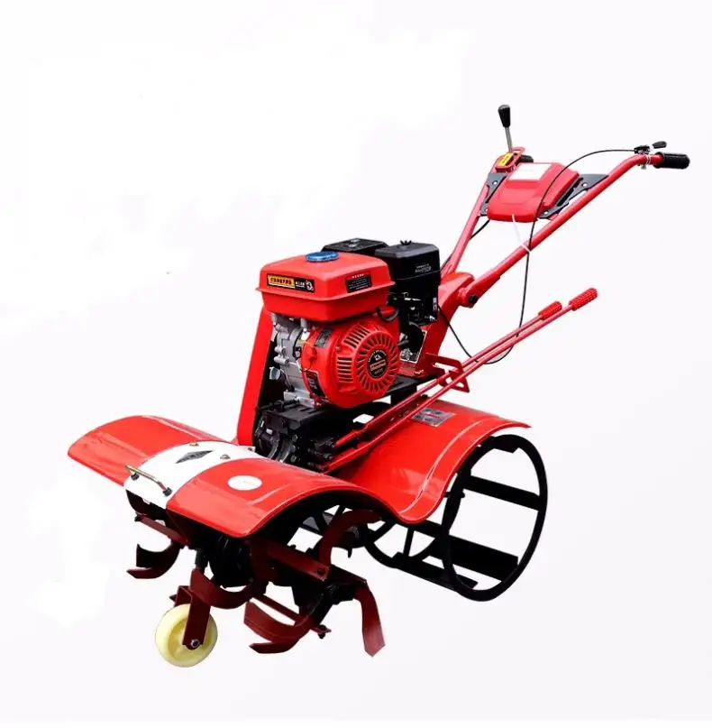 Multifunctional Microtiller Rototiller Furrow Opener Diesel 4WD Cultivator Paddy Field Dry Soil Field