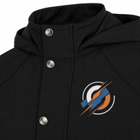 Blouson Bomber Unisexe Sportif Slim à Col Montant et Capuche, Style Européen et Américain, Imperméable, Printemps, 5000