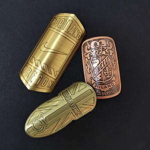 Calcomanía de oro vintage con impresión personalizada, etiqueta adhesiva de metal de aluminio en relieve <span class=keywords><strong>para</strong></span> bicicleta/insignia de tubo de cabeza de Scooter - Product Image 6