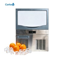 Machine à glaçons tout-en-un élégante et fiable à refroidissement par air pour cafés, salons et commerces de boissons