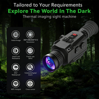 Lunette thermique WOLF 6M avec télémètre laser 640x512 (50Hz) Détection longue portée Vision nocturne infrarouge monoculaire pour la chasse en plein air
