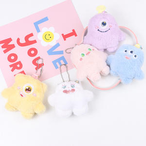 Dessin animé mignon petit monstre poupée en peluche pendentif fille coeur <span class=keywords><strong>cartable</strong></span> sac porte-clés porte-clés ornement porte-clés enfants cadeaux - Product Image 6
