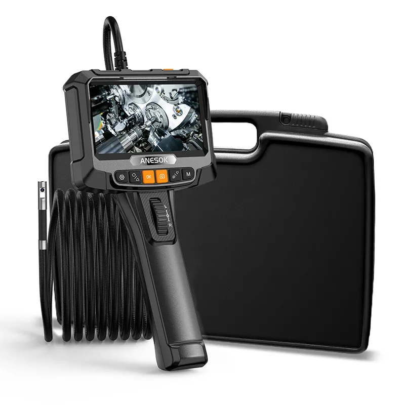 Anesok 360 degrés Articulations 6mm diamètre 5 pouces écran portable Endoscope numérique industriel Endoscope Endoscope caméra d'inspection