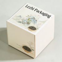 Boîte d'emballage en carton personnalisée à bas prix pour sachets de thé noir, boîte d'emballage en papier pour sachets de thé Kung Fu, boîte d'emballage pour sachets de thé vert