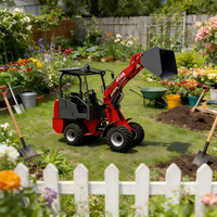 JINGCHENG 0,5T~1T Mini Frontlader für Garten und Hof, Gelenkiger Akku-Radlader, Elektro-Radlader zum Verkauf