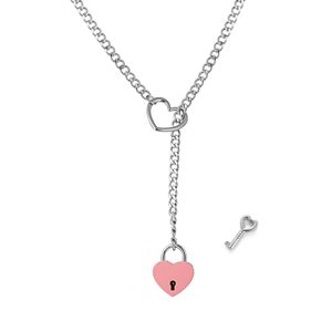 Kalung Panjang Model Cuban dari Tembaga yang Dapat Disesuaikan, dengan Gantungan Bentuk Hati, Lingkaran, dan Rantai Geser Gaya Hiphop untuk Wanita dan Pria, Grosir 2026 - Product Image 6