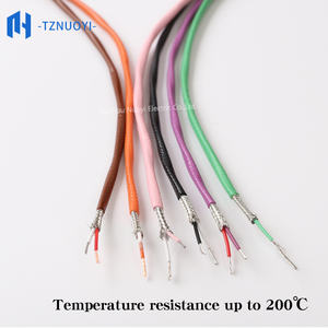 <span class=keywords><strong>Cable</strong></span> Termoeléctrico 2*24AWG Tipo K/J/T/E/N/S, <span class=keywords><strong>Cable</strong></span> de Compensación de Alta Temperatura de PTFE, <span class=keywords><strong>Cable</strong></span> de Extensión Trenzado Apantallado Tipo K - Product Image 5