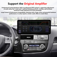 Reproductor de Radio para Auto Penhui para Mitsubishi Outlander 2014-2017, Android 14, Sonido Cristalino, 16+512GB, Pantalla Multimedia 4K de 12.3 Pulgadas