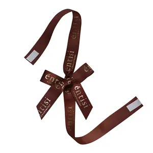 Professional Customized Various Ribbon Bows For Chocolate Box Ribbon Bows With Tape