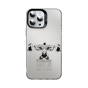 Custodia per telefono con illustrazione Fitness Club GYM, <span class=keywords><strong>Cover</strong></span> antiurto <span class=keywords><strong>a</strong></span> <span class=keywords><strong>specchio</strong></span> con texture opaca per <span class=keywords><strong>iPhone</strong></span> 17/16/15/14 Pro Max, Accessori per cellulari - Product Image 1